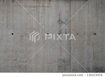 Concrete wall texture with water stains 136829856