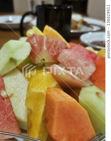 This is traditional food from Indonesia named Rujak Buah This is traditional food from Indonesia named Rujak Buah 136829911
