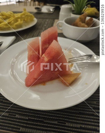 This is traditional food from Indonesia named Rujak Buah 136829916