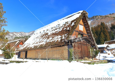 【岐阜縣】晴天白川鄉白雪皚皚 【岐阜縣】晴天白川鄉白雪皚皚 136830008
