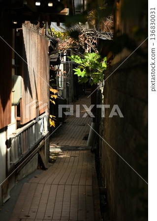 Autumn streetscape of the cobblestone streets of Shibu Onsen (Yamanouchi Town, Nagano Prefecture) Autumn streetscape of the cobblestone streets of Shibu Onsen (Yamanouchi Town, Nagano Prefecture) 136830031