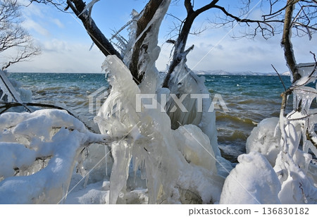 福島豬苗代湖噴冰 福島豬苗代湖噴冰 136830182