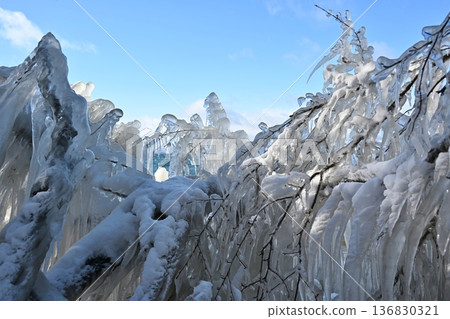福島豬苗代湖噴冰 福島豬苗代湖噴冰 136830321