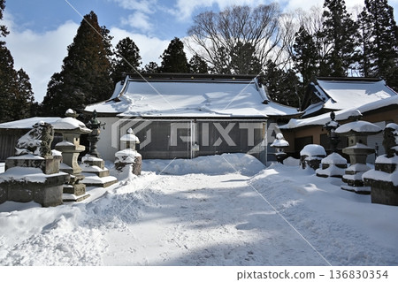 雪白的小平方天滿宮,福島 雪白的小平方天滿宮,福島 136830354