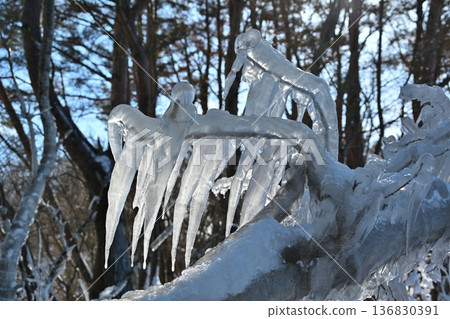 福島豬苗代湖噴冰 福島豬苗代湖噴冰 136830391