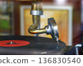 Vintage old record player 136830540