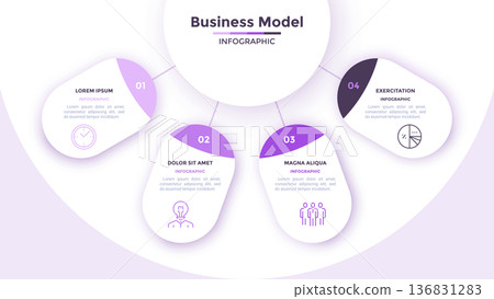Modern Infographic Vector Illustration. Presentation Slide Chart Modern Infographic Vector Illustration. Presentation Slide Chart 136831283