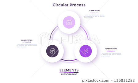 Modern Infographic Vector Illustration. Presentation Slide Chart Modern Infographic Vector Illustration. Presentation Slide Chart 136831288