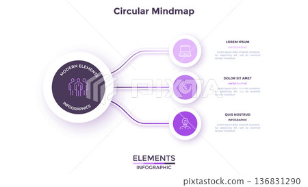 Modern Infographic Vector Illustration. Presentation Slide Chart 136831290