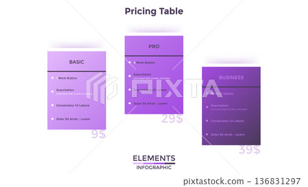 Modern Infographic Vector Illustration. Presentation Slide Chart Modern Infographic Vector Illustration. Presentation Slide Chart 136831297