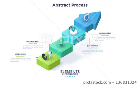 Modern Infographic Vector Illustration. Presentation Slide Chart 136831324