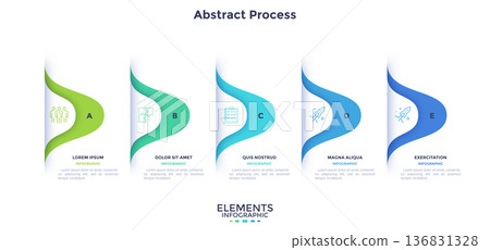 Modern Infographic Vector Illustration. Presentation Slide Chart Modern Infographic Vector Illustration. Presentation Slide Chart 136831328
