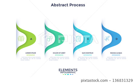 Modern Infographic Vector Illustration. Presentation Slide Chart 136831329