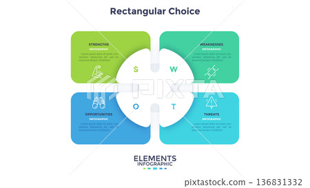 Modern Infographic Vector Illustration. Presentation Slide Chart Modern Infographic Vector Illustration. Presentation Slide Chart 136831332