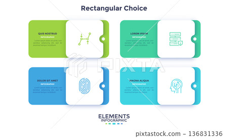 Modern Infographic Vector Illustration. Presentation Slide Chart Modern Infographic Vector Illustration. Presentation Slide Chart 136831336