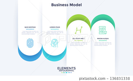 Modern Infographic Vector Illustration. Presentation Slide Chart 136831338