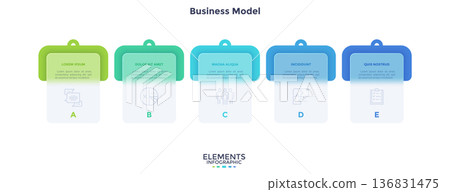 Modern Infographic Vector Illustration. Presentation Slide Chart 136831475