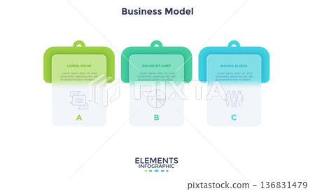 Modern Infographic Vector Illustration. Presentation Slide Chart Modern Infographic Vector Illustration. Presentation Slide Chart 136831479