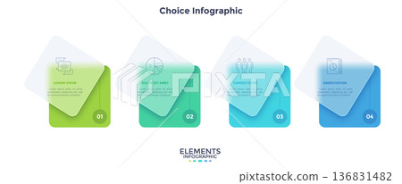 Modern Infographic Vector Illustration. Presentation Slide Chart 136831482