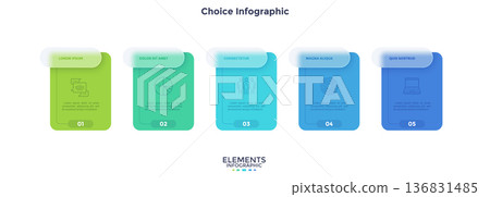 Modern Infographic Vector Illustration. Presentation Slide Chart 136831485