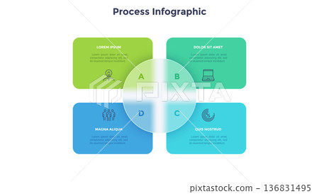 Modern Infographic Vector Illustration. Presentation Slide Chart 136831495