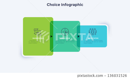 Modern Infographic Vector Illustration. Presentation Slide Chart Modern Infographic Vector Illustration. Presentation Slide Chart 136831526