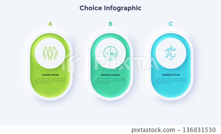 Modern Infographic Vector Illustration. Presentation Slide Chart Modern Infographic Vector Illustration. Presentation Slide Chart 136831530