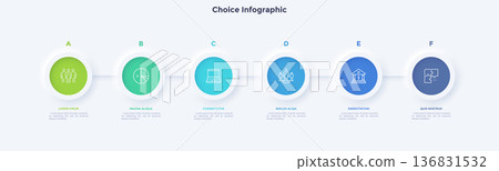 Modern Infographic Vector Illustration. Presentation Slide Chart Modern Infographic Vector Illustration. Presentation Slide Chart 136831532