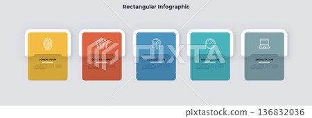 Modern Infographic Vector Illustration. Presentation Slide Chart 136832036