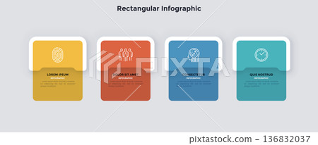 Modern Infographic Vector Illustration. Presentation Slide Chart 136832037