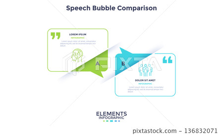Modern Infographic Vector Illustration. Presentation Slide Chart Modern Infographic Vector Illustration. Presentation Slide Chart 136832071