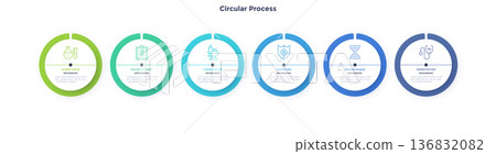Modern Infographic Vector Illustration. Presentation Slide Chart Modern Infographic Vector Illustration. Presentation Slide Chart 136832082