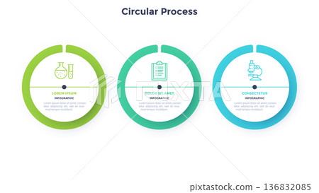 Modern Infographic Vector Illustration. Presentation Slide Chart Modern Infographic Vector Illustration. Presentation Slide Chart 136832085