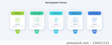 Modern Infographic Vector Illustration. Presentation Slide Chart 136832122