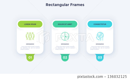 Modern Infographic Vector Illustration. Presentation Slide Chart 136832125