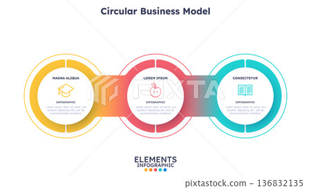 Modern Infographic Vector Illustration. Presentation Slide Chart Modern Infographic Vector Illustration. Presentation Slide Chart 136832135