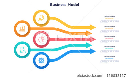 Modern Infographic Vector Illustration. Presentation Slide Chart Modern Infographic Vector Illustration. Presentation Slide Chart 136832137