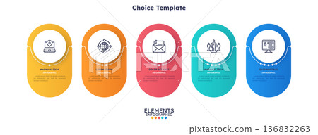 Modern Infographic Vector Illustration. Presentation Slide Chart 136832263