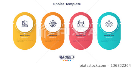 Modern Infographic Vector Illustration. Presentation Slide Chart Modern Infographic Vector Illustration. Presentation Slide Chart 136832264