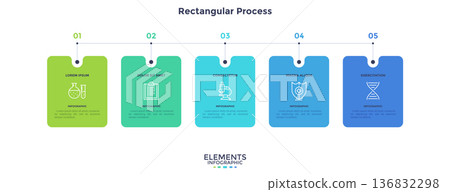 Modern Infographic Vector Illustration. Presentation Slide Chart 136832298