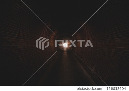Light at the end of a dark tunnel Light at the end of a dark tunnel 136832604