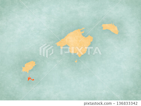 Map of Balearic Islands - Formentera Map of Balearic Islands - Formentera 136833342