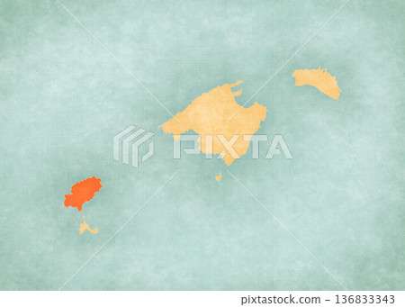 Map of Balearic Islands - Ibiza Map of Balearic Islands - Ibiza 136833343