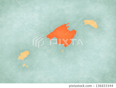 Map of Balearic Islands - Mallorca Map of Balearic Islands - Mallorca 136833344