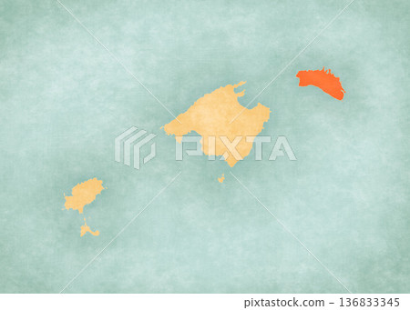 Map of Balearic Islands - Menorca Map of Balearic Islands - Menorca 136833345