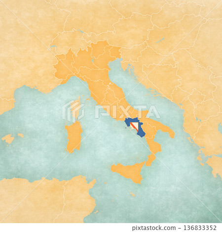 Map of Italy - Campania 136833352
