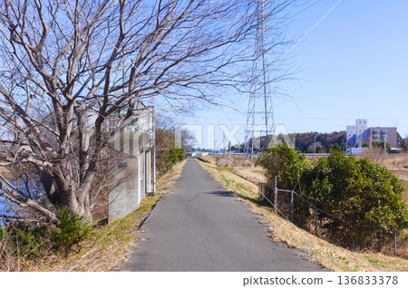 Oba River, Kashiwa City, Chiba Prefecture February 2026 136833378
