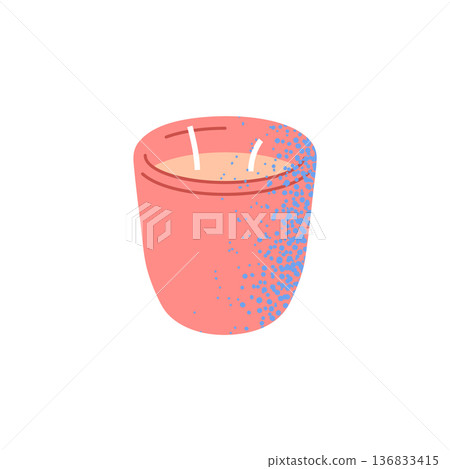 Decorative Glass Candle Illustration Decorative Glass Candle Illustration 136833415