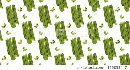 Celery Seamless Pattern Design 136833447