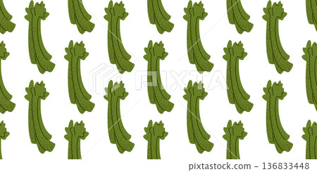 Asparagus Seamless Pattern Design 136833448